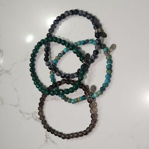 Tiny ritual bracelet and worry stones